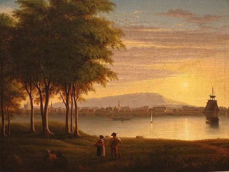 1794-John Poad Drake - Montreal vista dall'isola di Sant'Elena